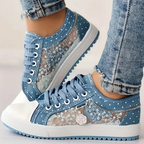 Caro | Elegant Floral Sneakers