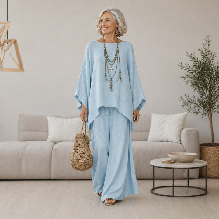 Sienna - Linen Blend Trouser Set