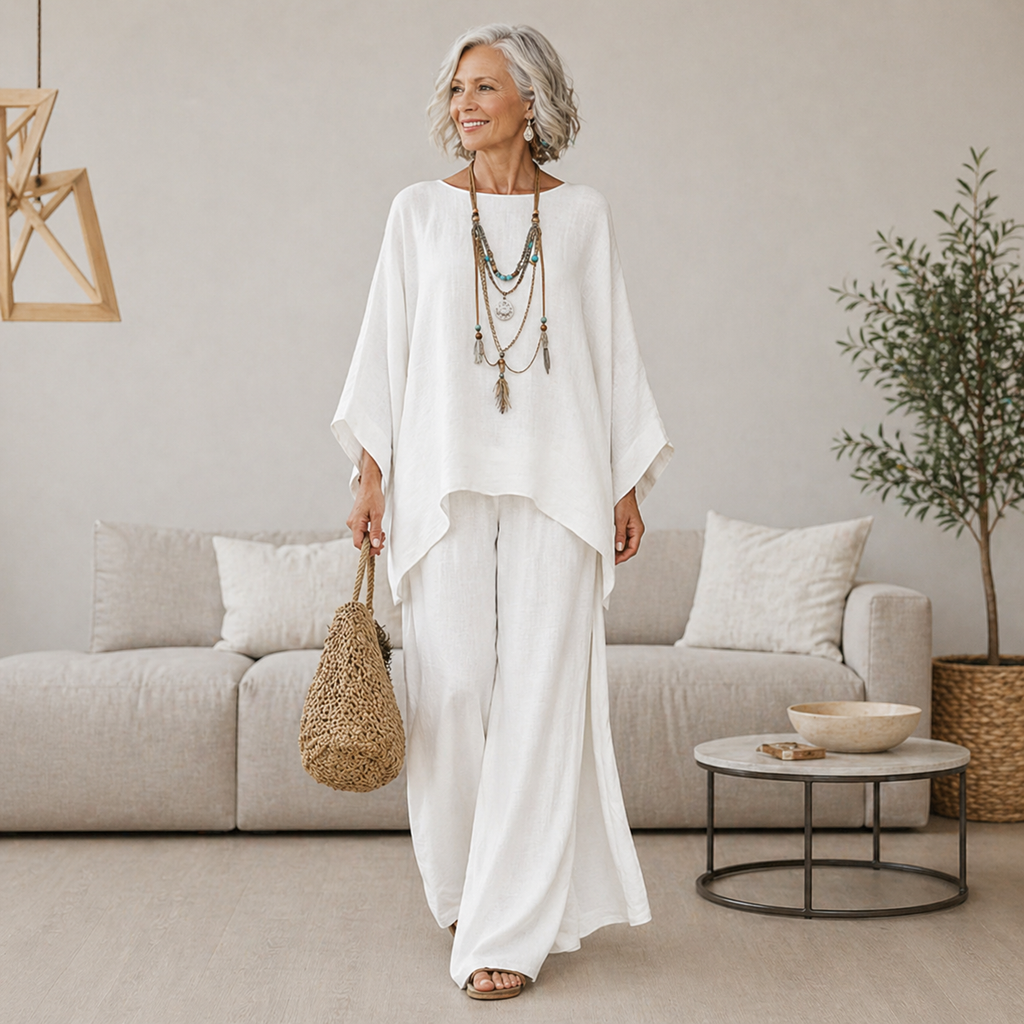Sienna - Linen Blend Trouser Set
