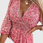Elisa™ | Floral Puff Sleeve Dress