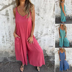 Aria™ | Casual Cotton and Linen Jumpsuit
