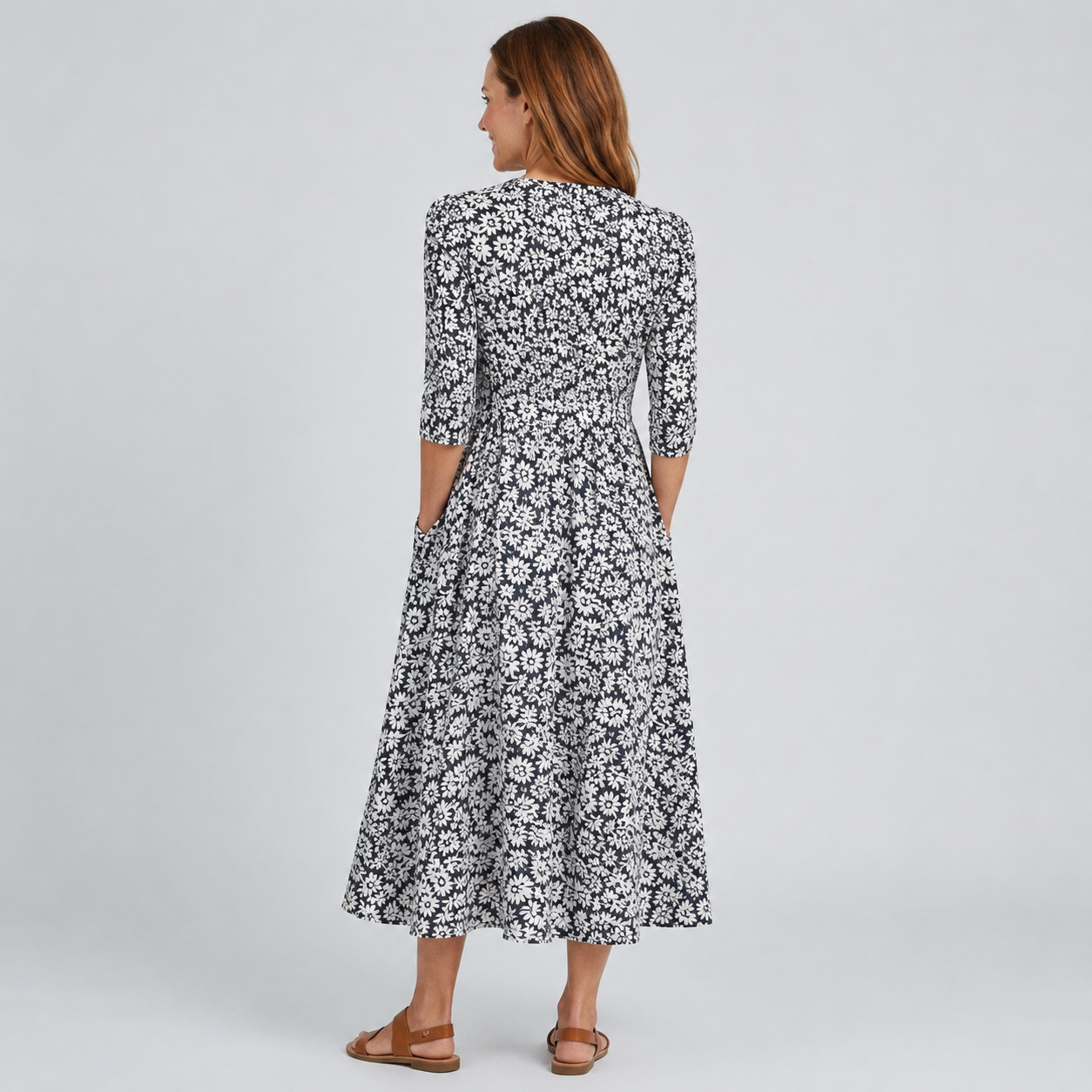 Violethia | Elegant Midi Dress