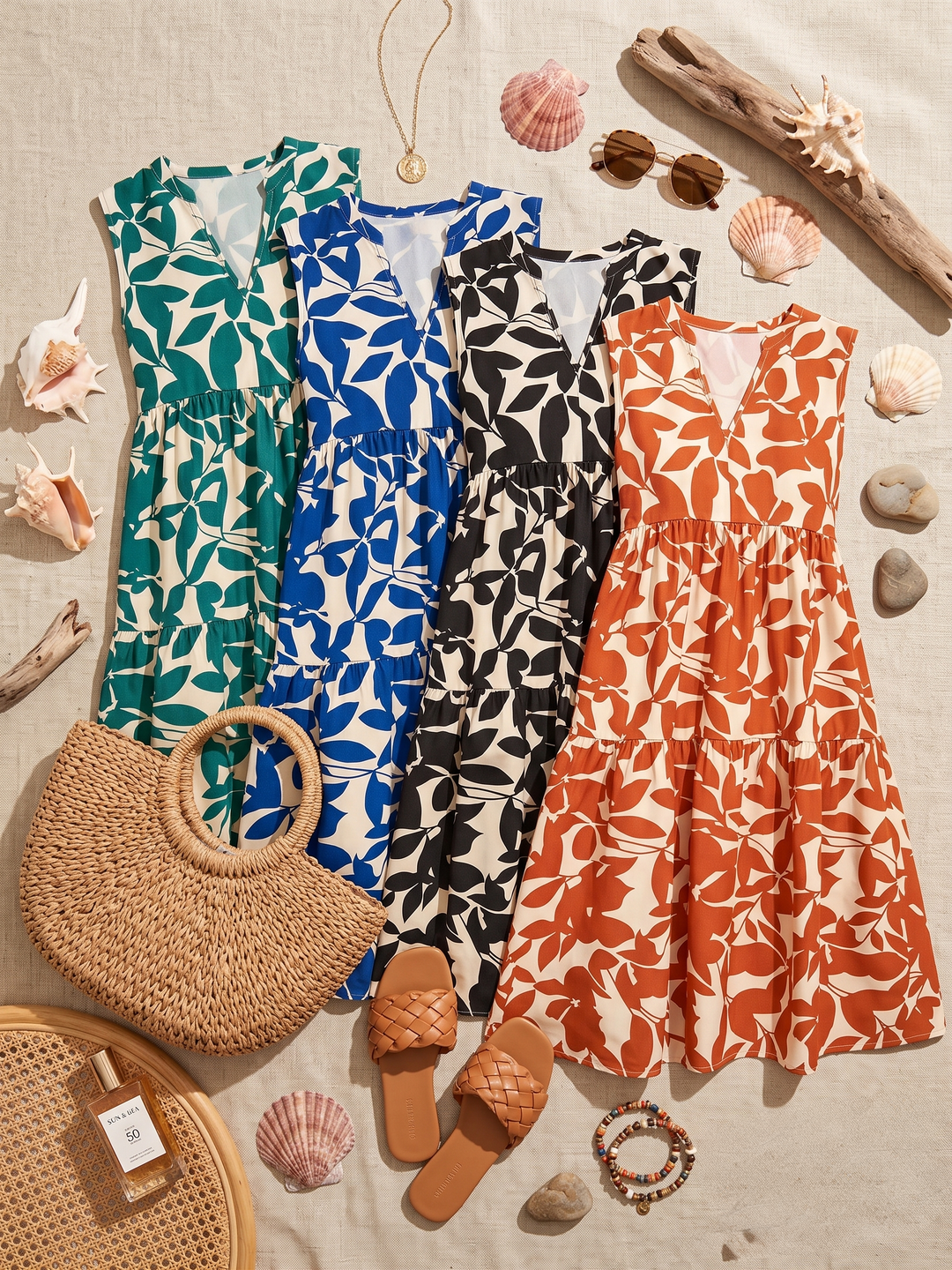 Tasha | Flowing Flared Midi Dress