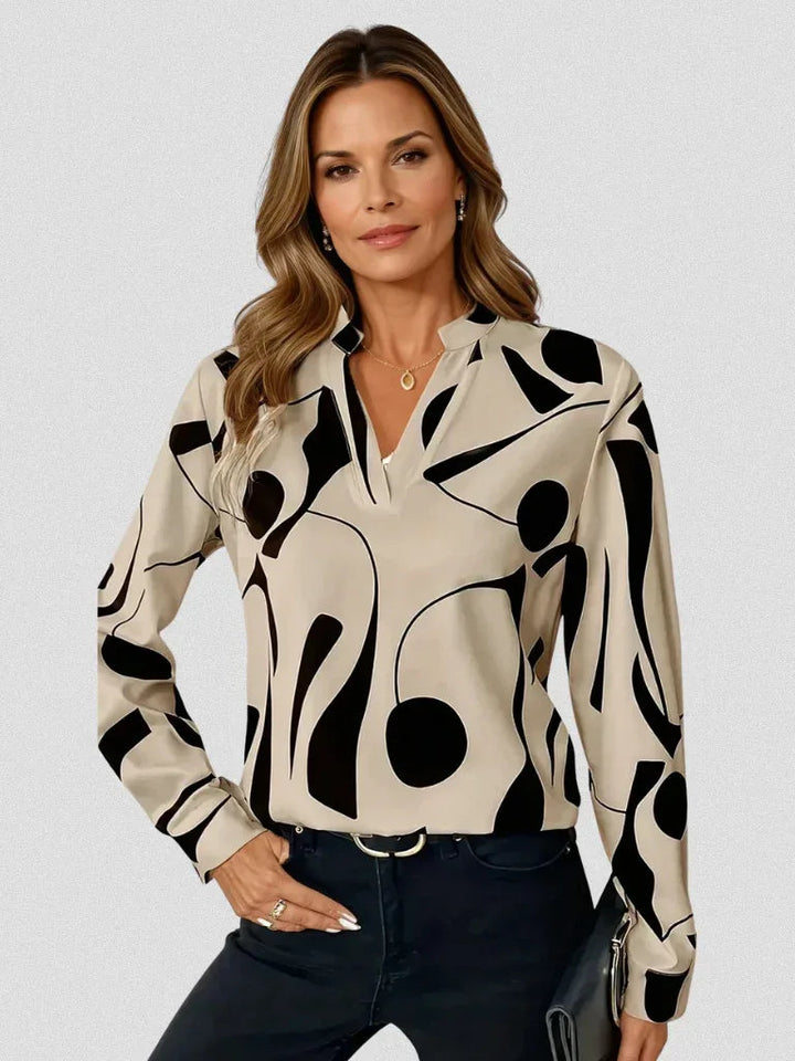 LYRA SATIN LOOK BLOUSE