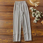 Sylvia | Comfortable Striped Wide-Leg Trousers