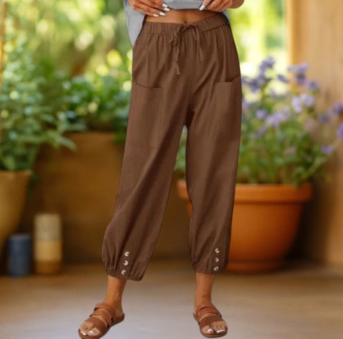 Aura | Timeless Wide-Leg Cropped Trousers
