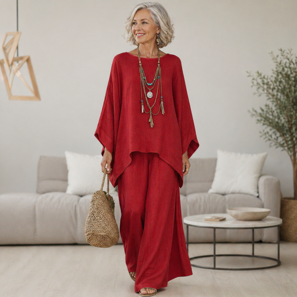 Sienna - Linen Blend Trouser Set