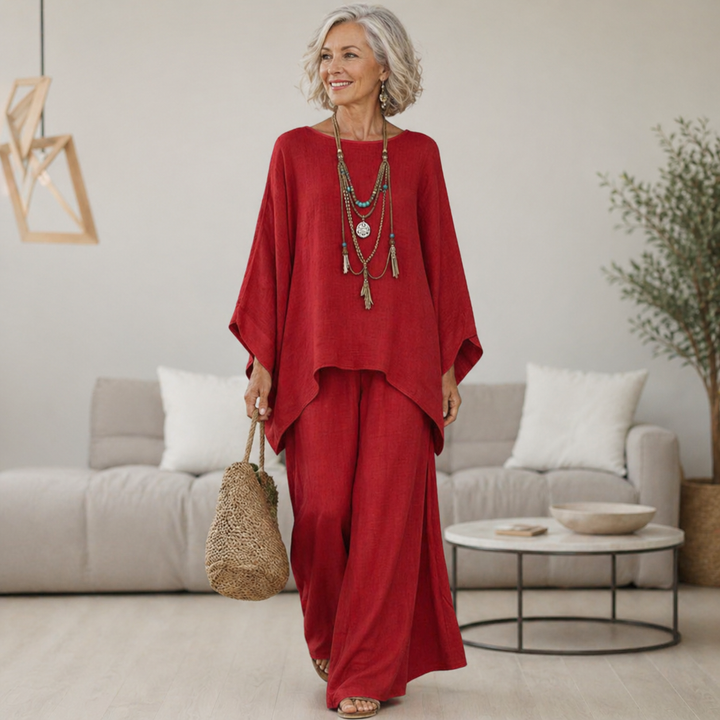 Sienna - Linen Blend Trouser Set