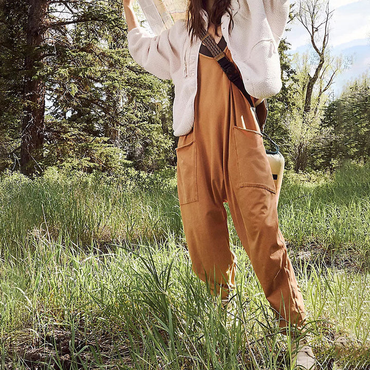 Una™ | Elegant Long Cotton Jumpsuit