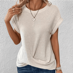 Luna | Tummy Tucking Waffle-knit top