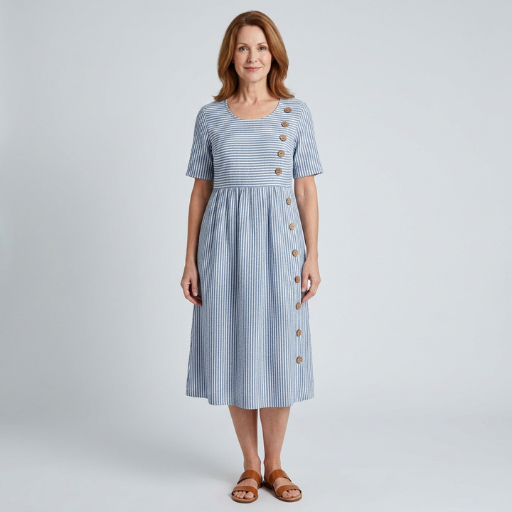 Wanda™ Striped Midi Dress