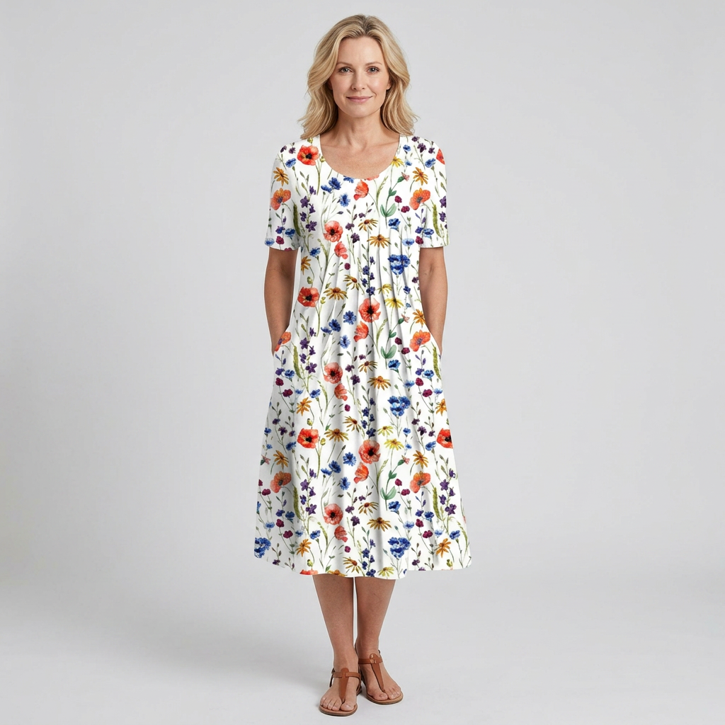 Mary™ | Dress with Tummy Coverage