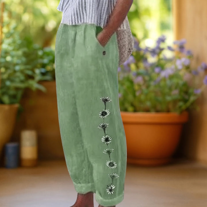 Fiona | Relaxed Everyday Floral Pants